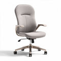 Bureau stoel met verstelbare hoogte en stoffen bekleding in grijs 60 x 60 x 90cm