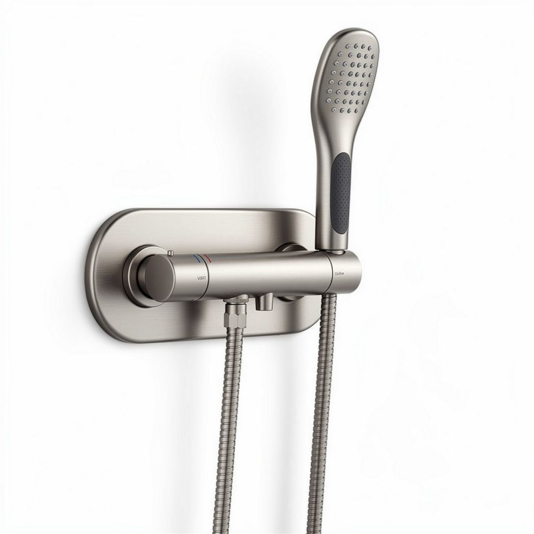 Douchekop met regulateur en flexibele slang van RVS 25 x 15 x 10cm
